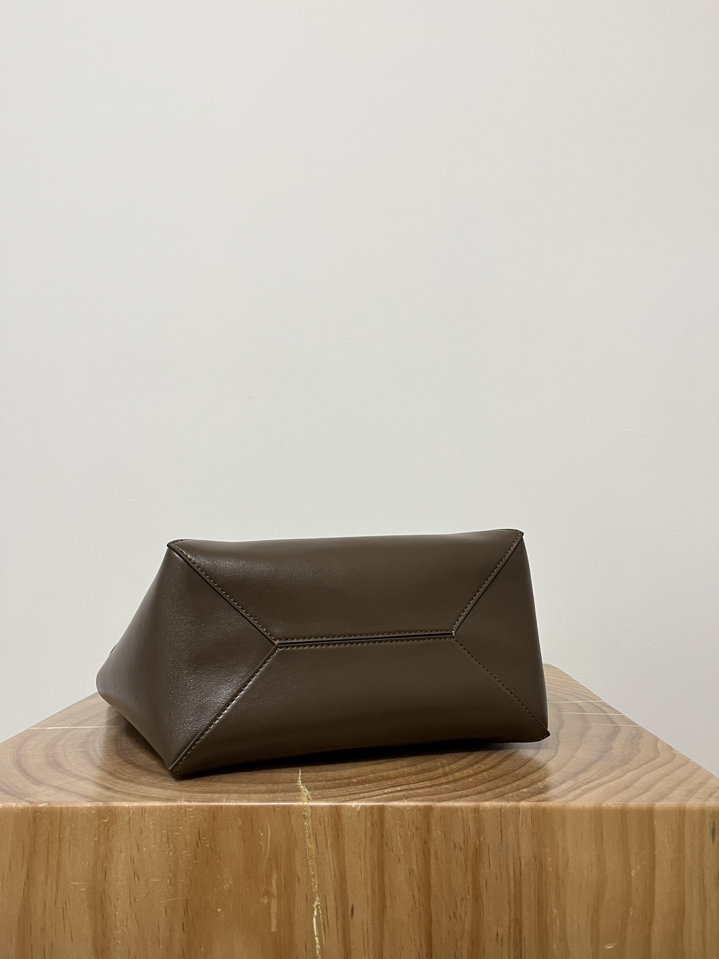 Loewe Shiny Calfskin Large Puzzle Fold Tote Umber Hunter Green