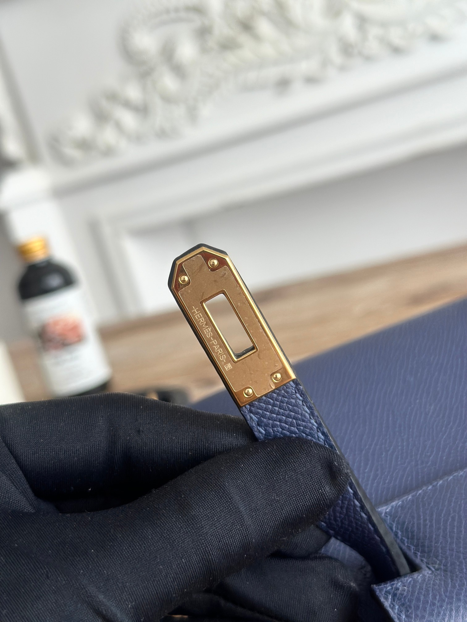 Hermès Mini Kelly Bag in Jewel Blue Epsom Leather