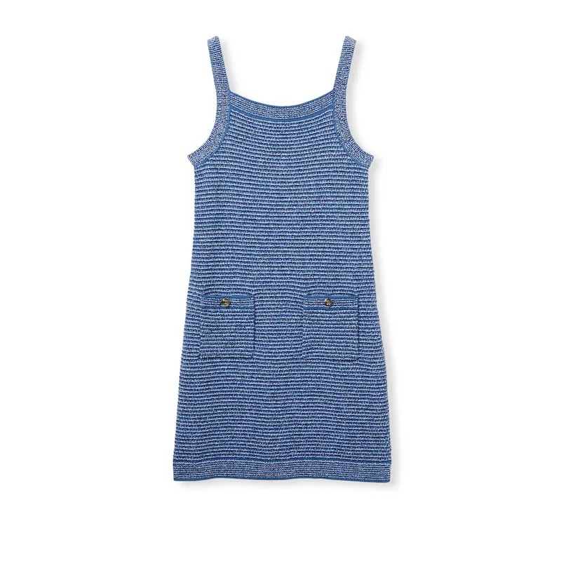 GUCCI Striped Cotton-Blend Bouclé Mini Dress