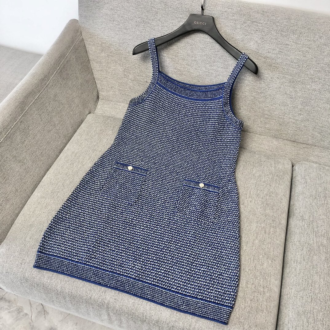 GUCCI Striped Cotton-Blend Bouclé Mini Dress