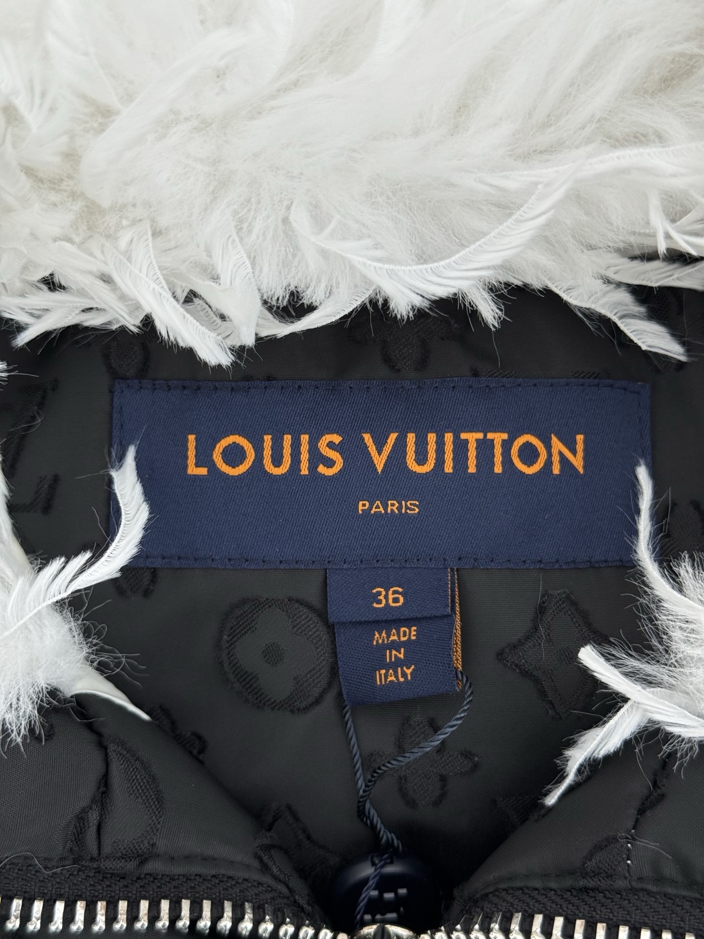 LV New Feather Collar Puffer Jacket
