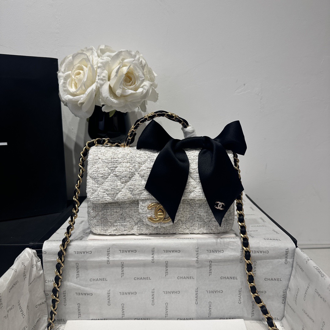 CHANEL Mini Flap Bag with Top Handle