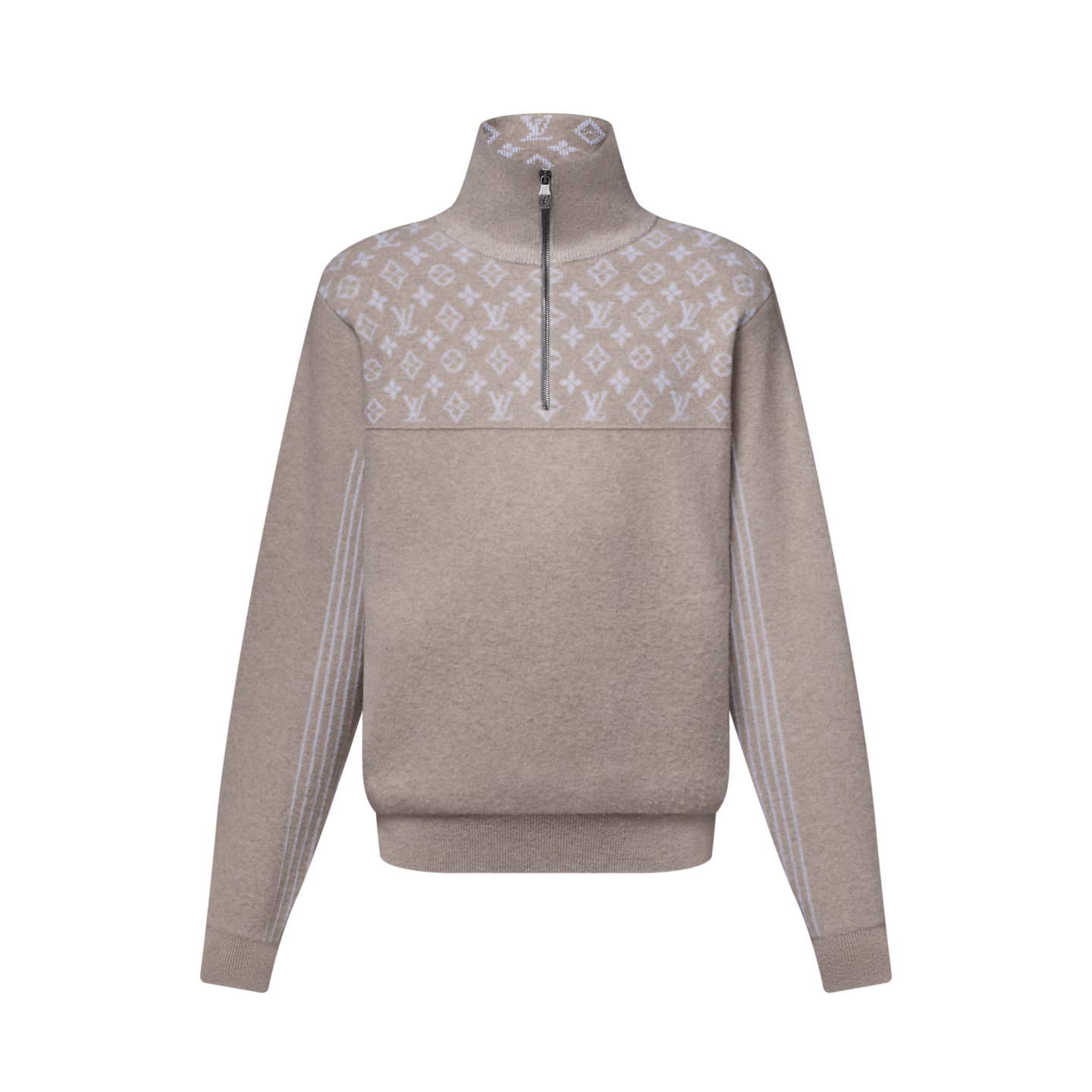 LV 1AJBWH LV Ski Ribbed Wool Half-Zip Pullover