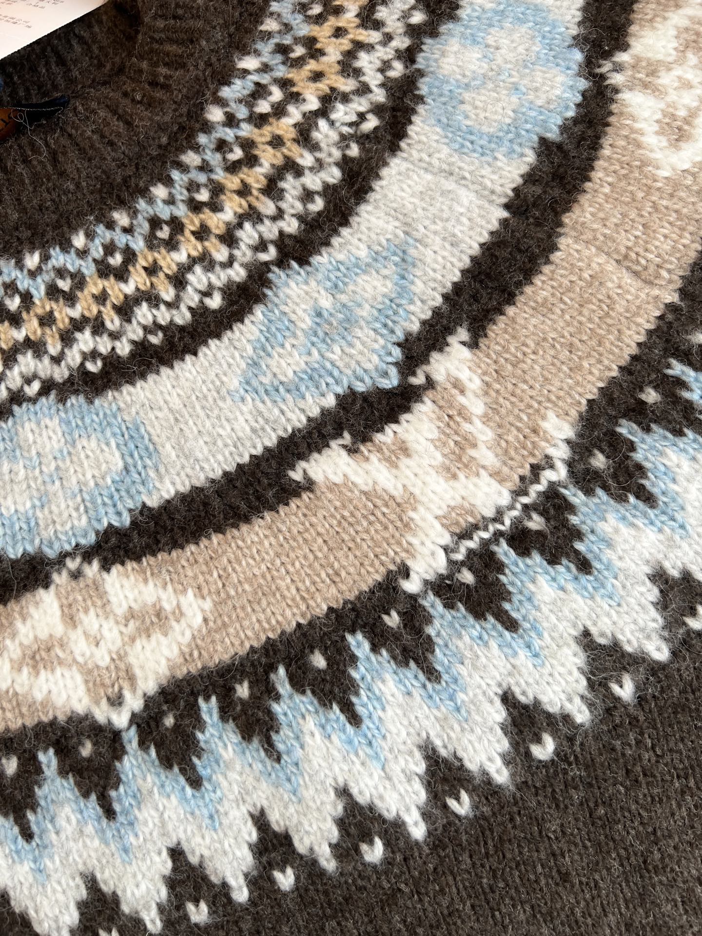 LV Ski Geometric Monogram Knit Pullover