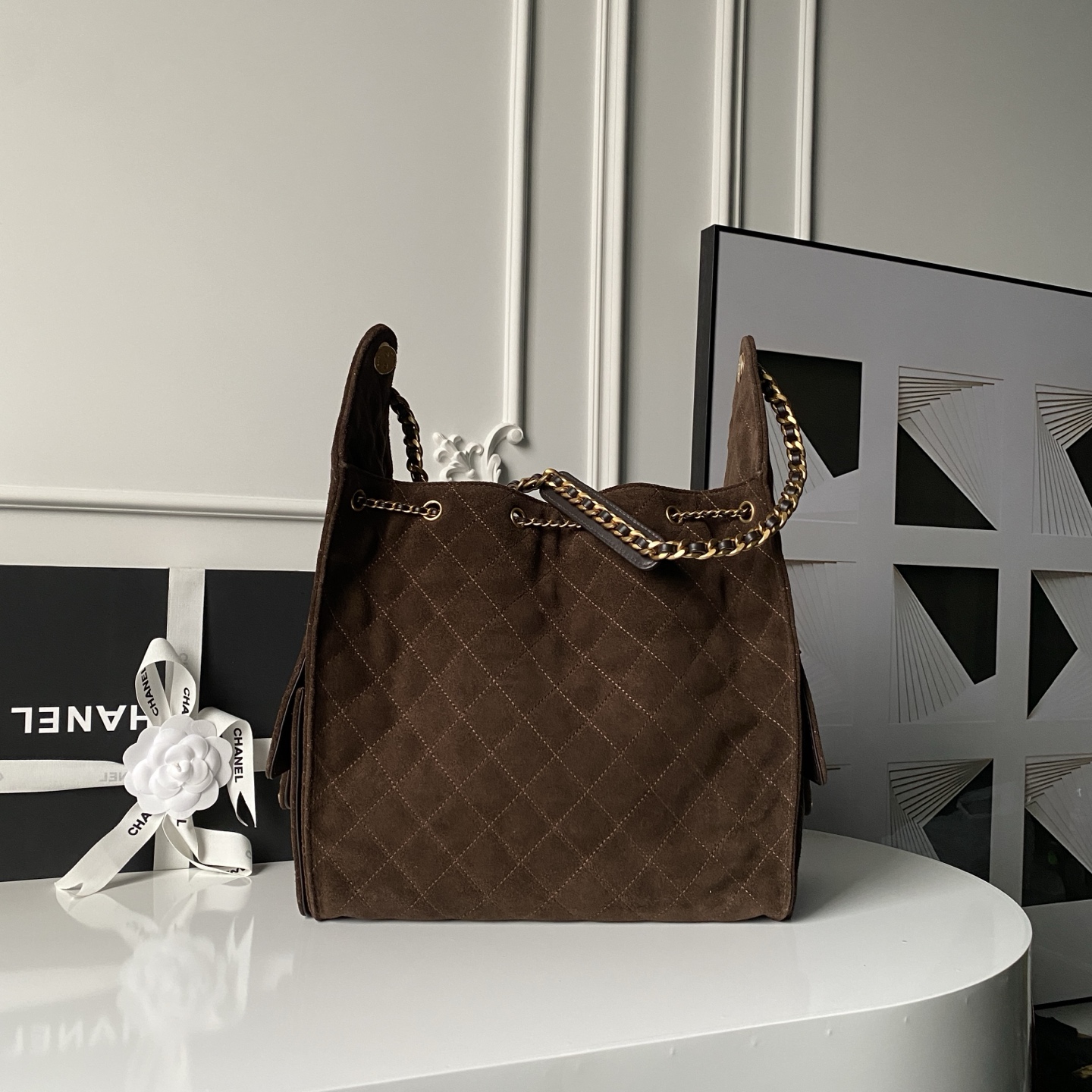 CHANEL Medium 25 Hobo Bag in Suede