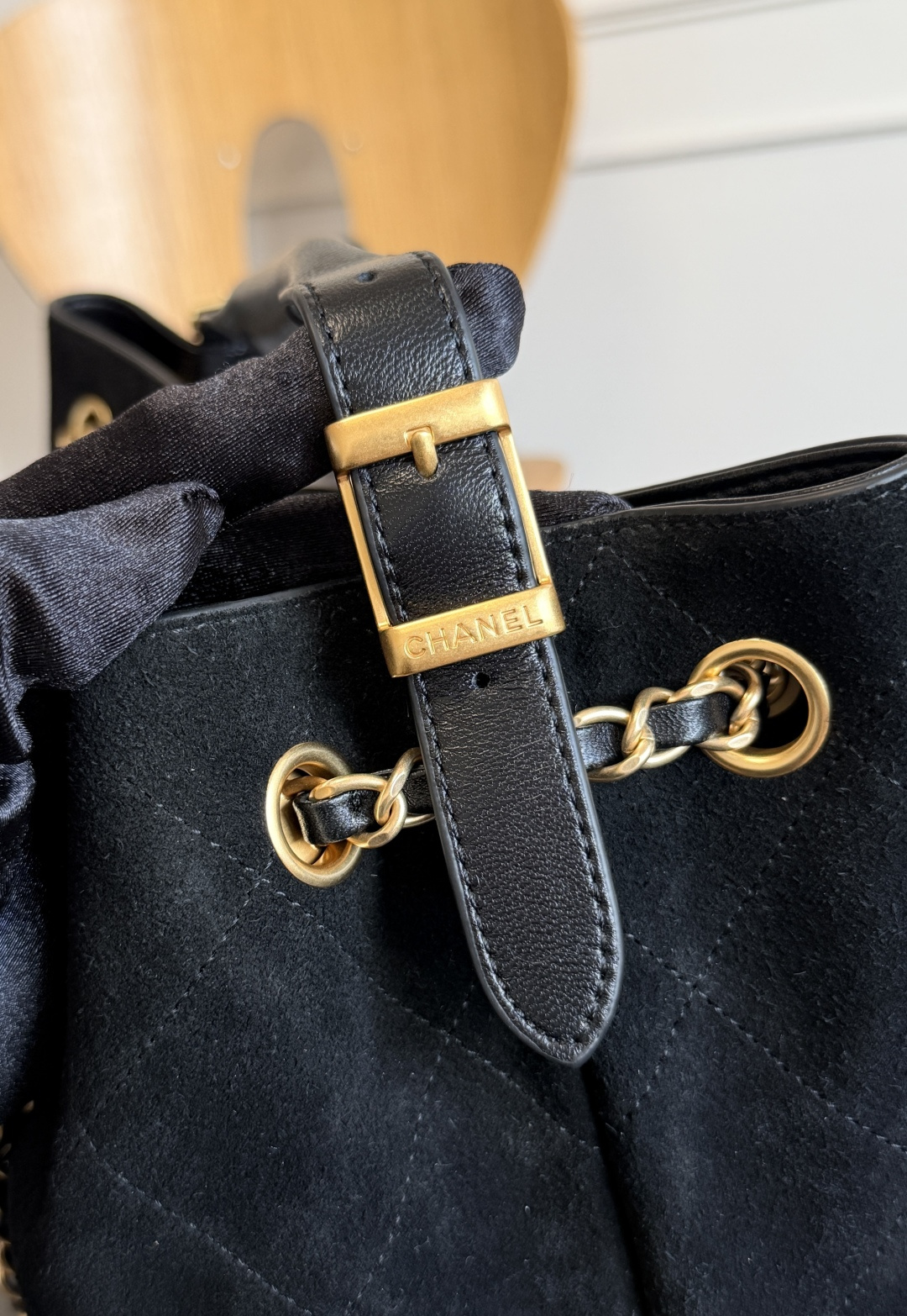 CHANEL 25A Suede Lambskin Bag