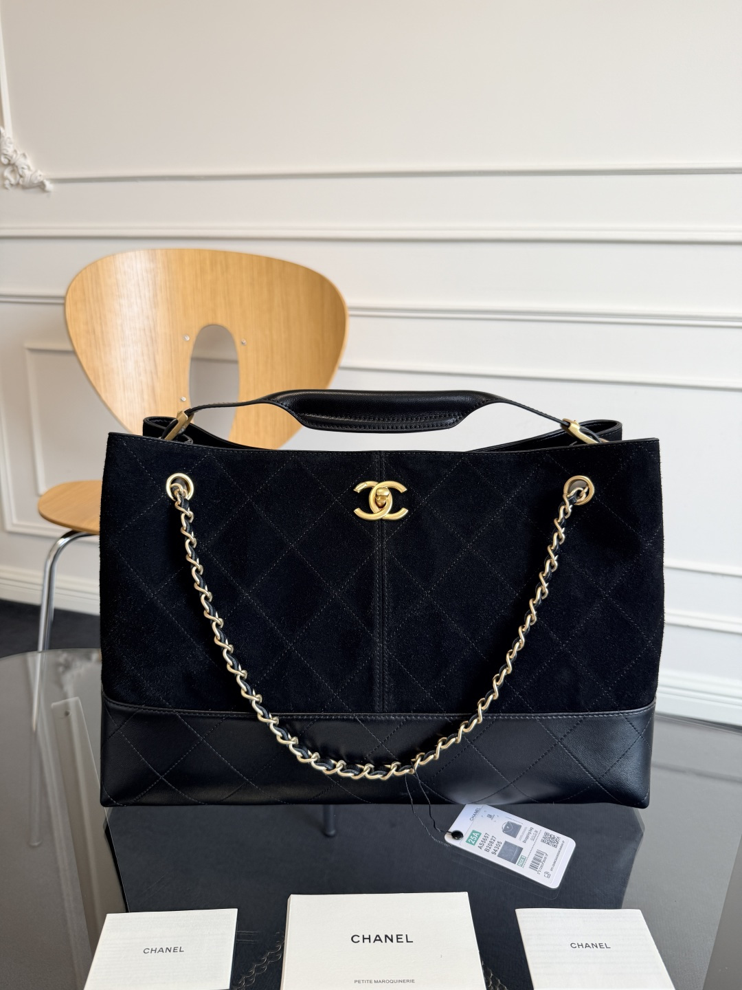 CHANEL 25A Suede Lambskin Bag