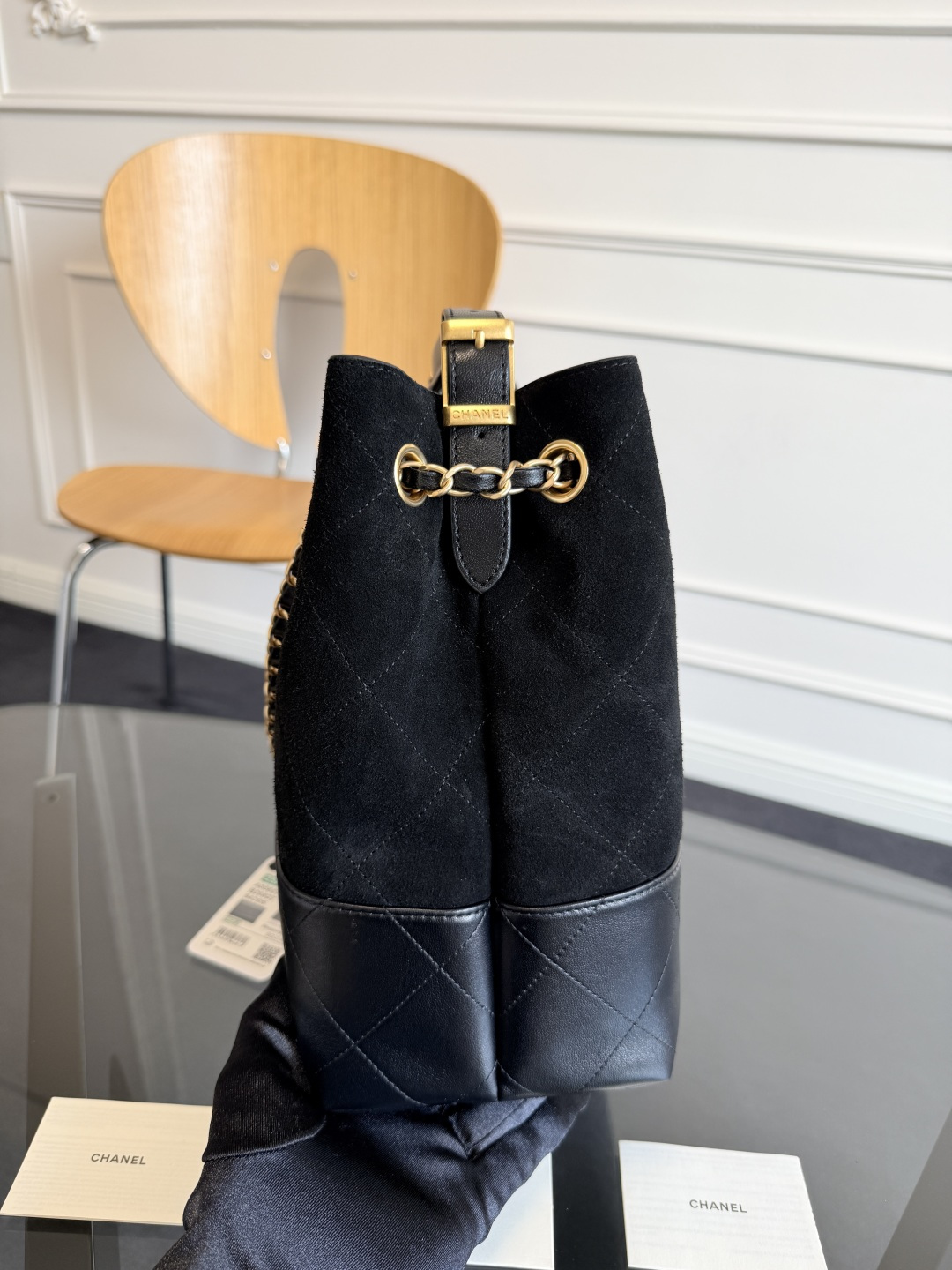 CHANEL 25A Suede Lambskin Bag