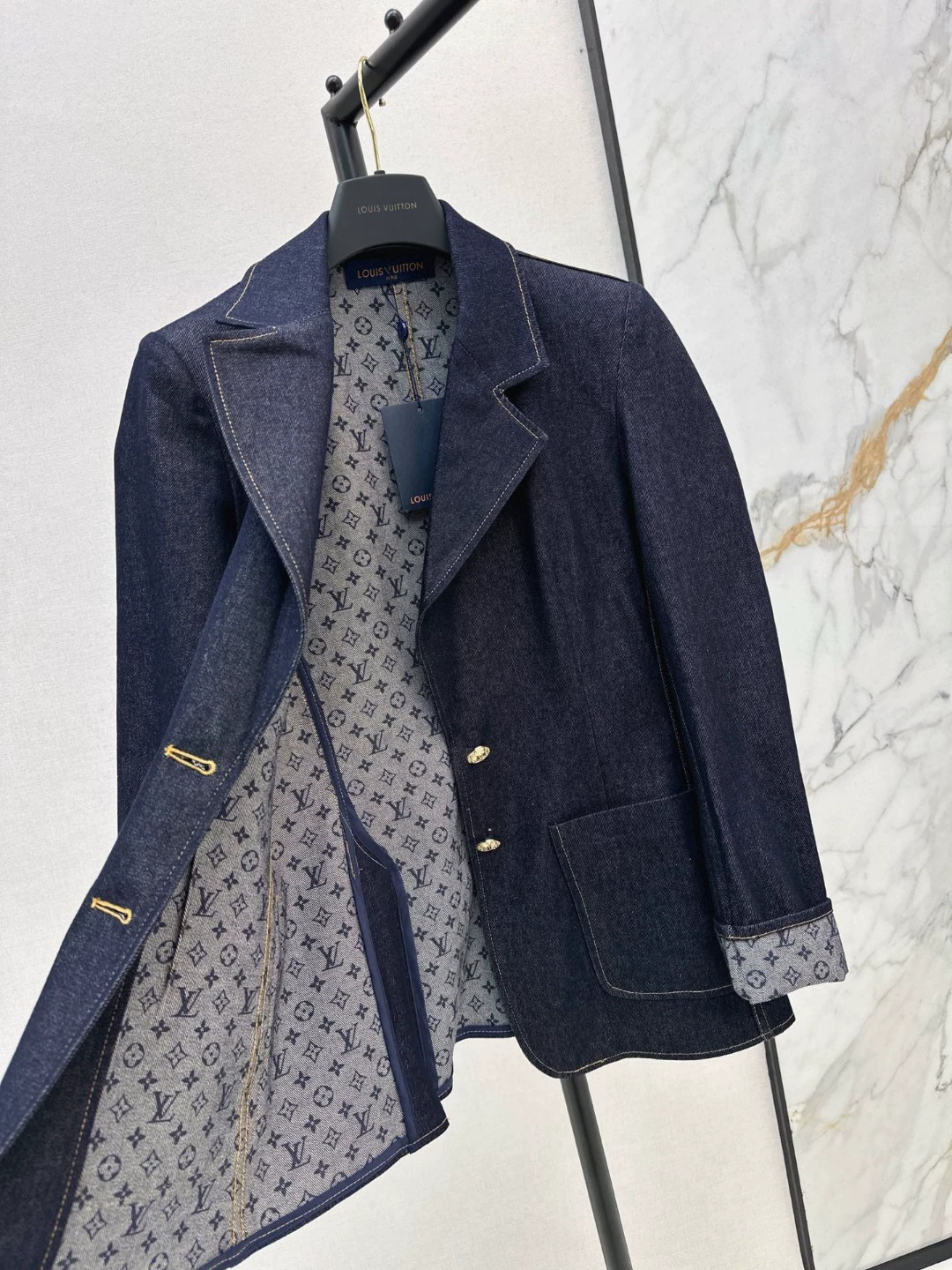 LV 1AI141 Denim Preppy Blazer