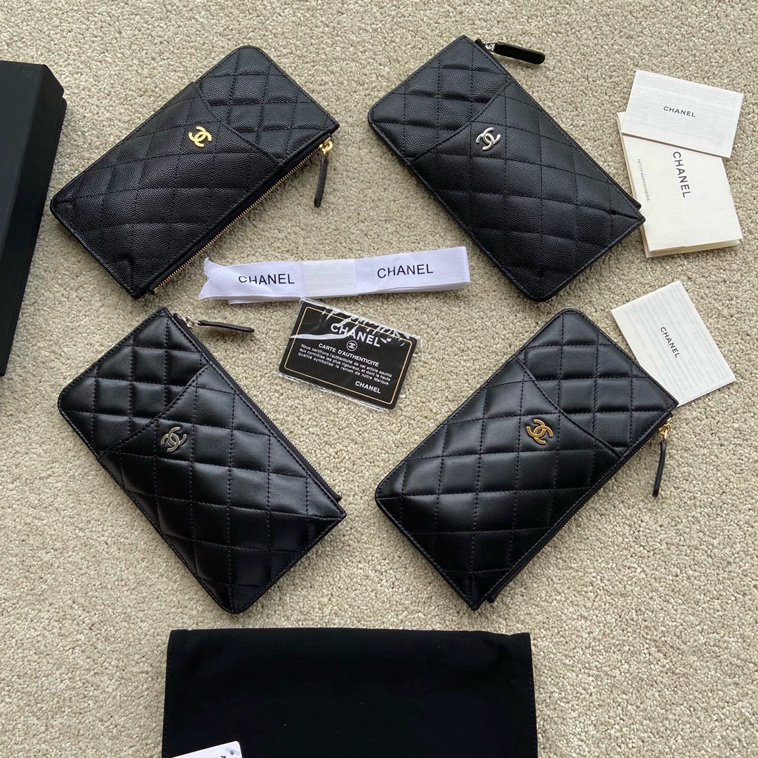 Chanel Black  Phone & Card Holder Bag