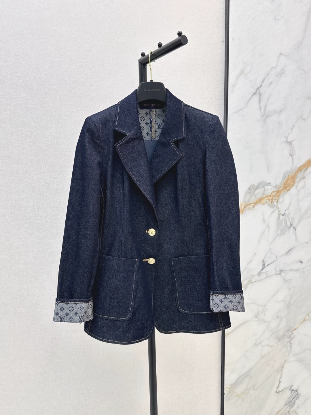 LV 1AI141 Denim Preppy Blazer