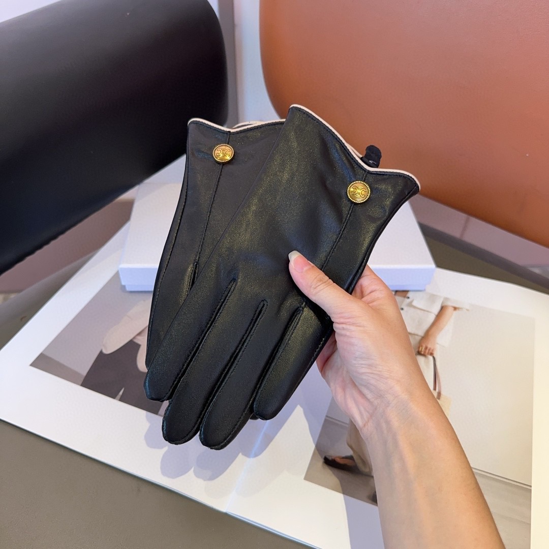 Celine Lambskin Gloves