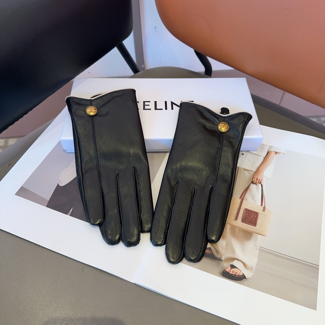 Celine Lambskin Gloves