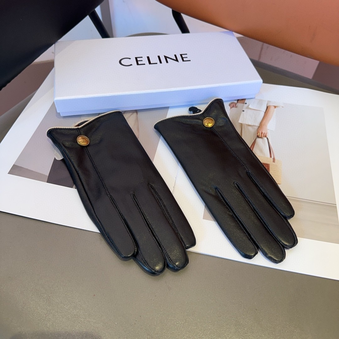 Celine Lambskin Gloves