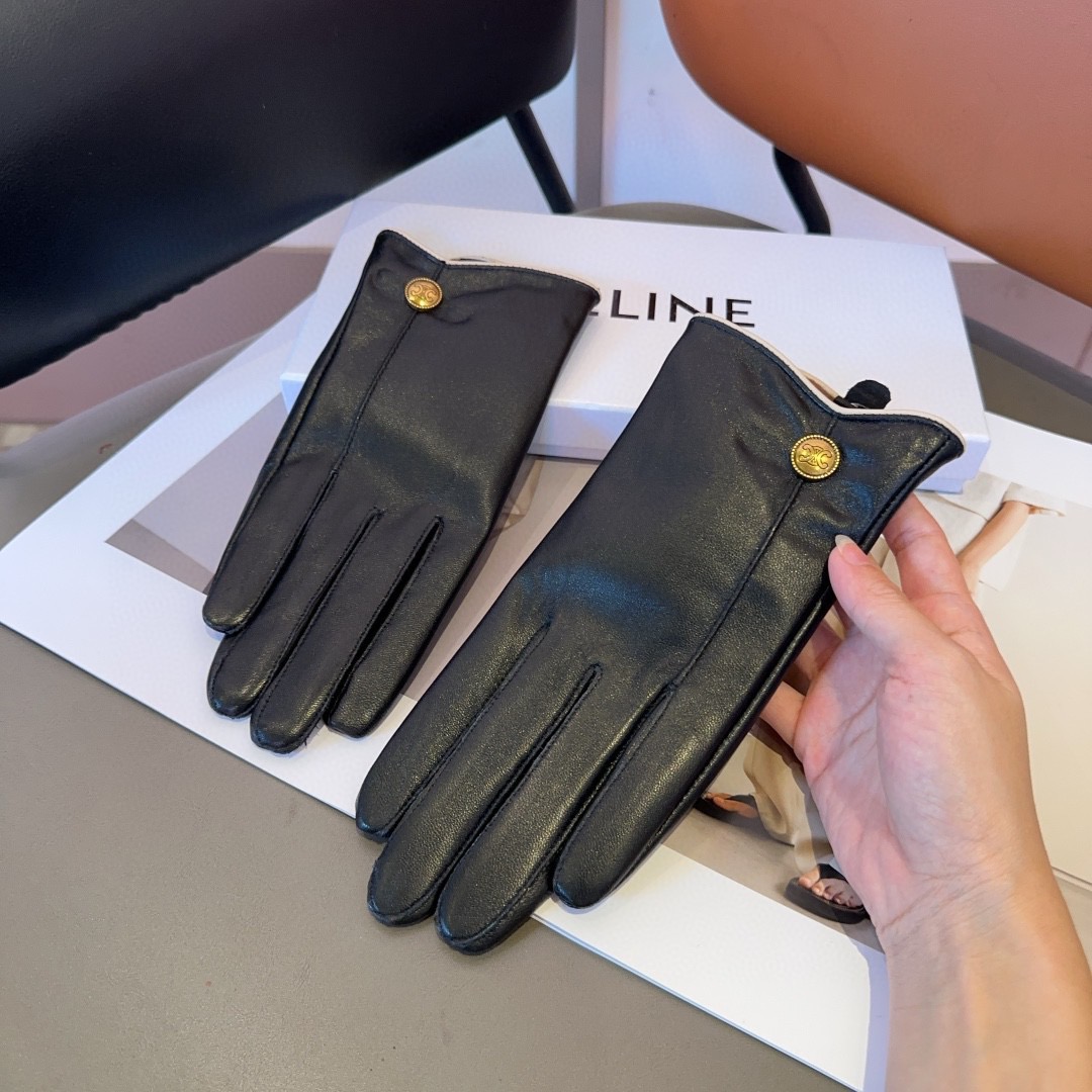 Celine Lambskin Gloves