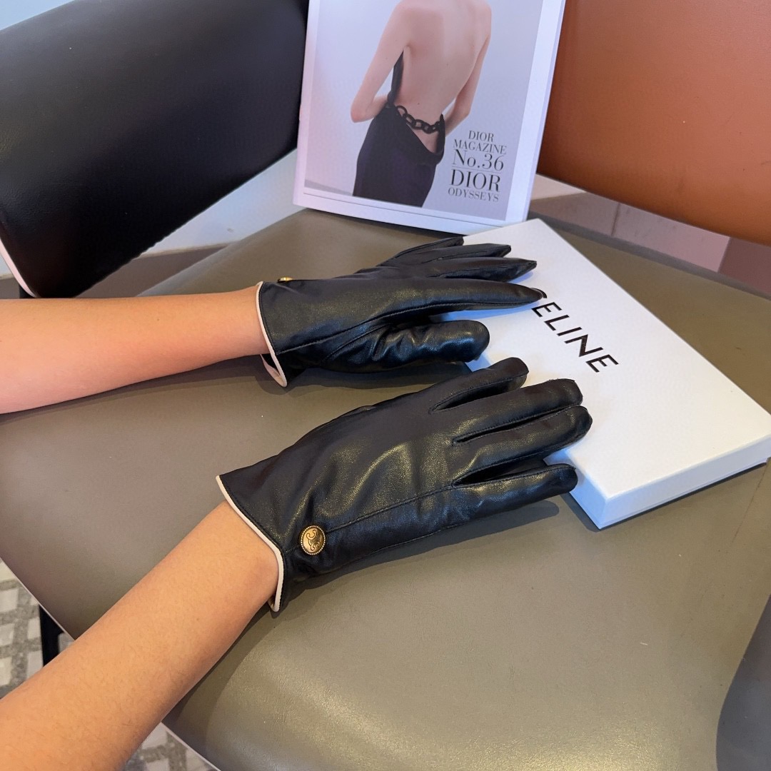 Celine Lambskin Gloves
