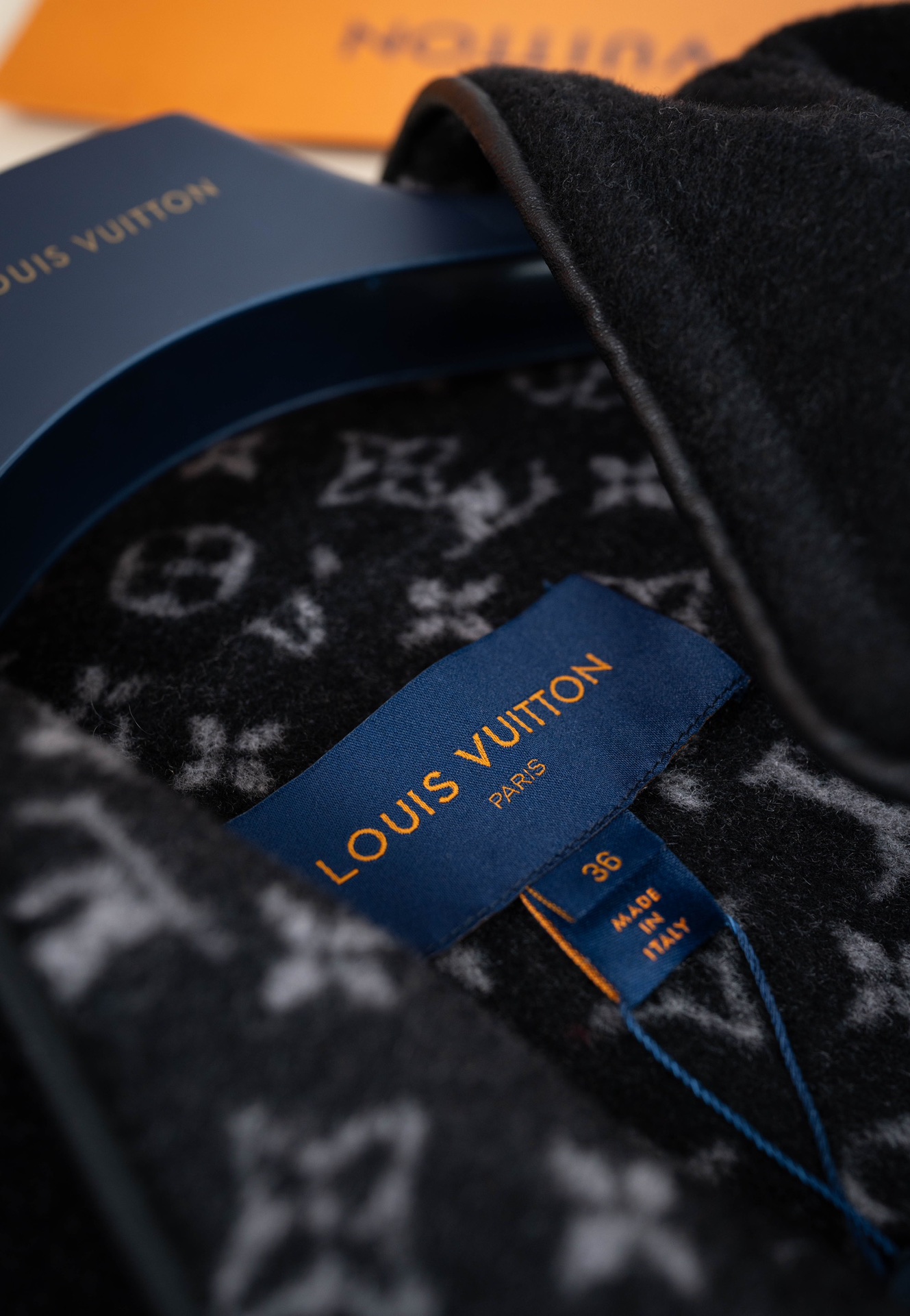 LV Classic Coat – Double-Faced Wool Long Coat with Hook Closure