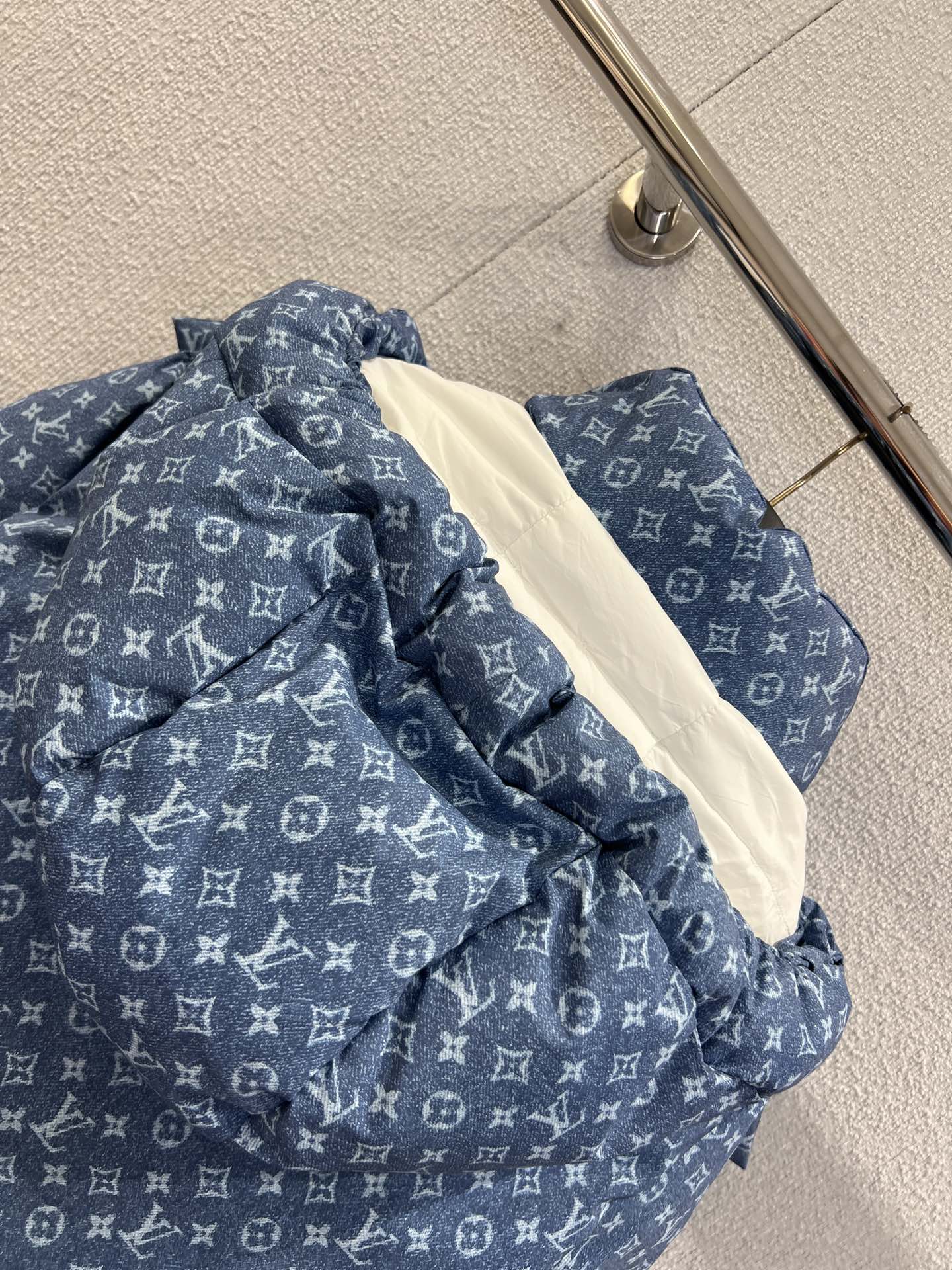 LOUIS VUITTON LV Ski Denim-Effect Monogram Ski Jacket