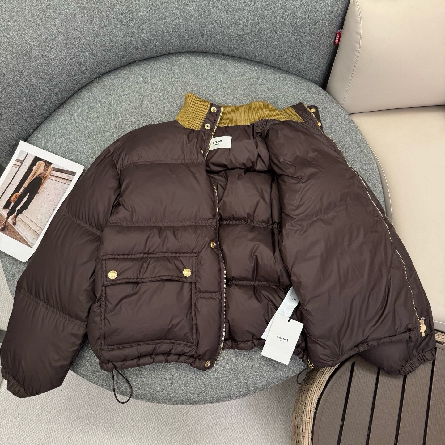 Celine puffer jacket IN light nylon