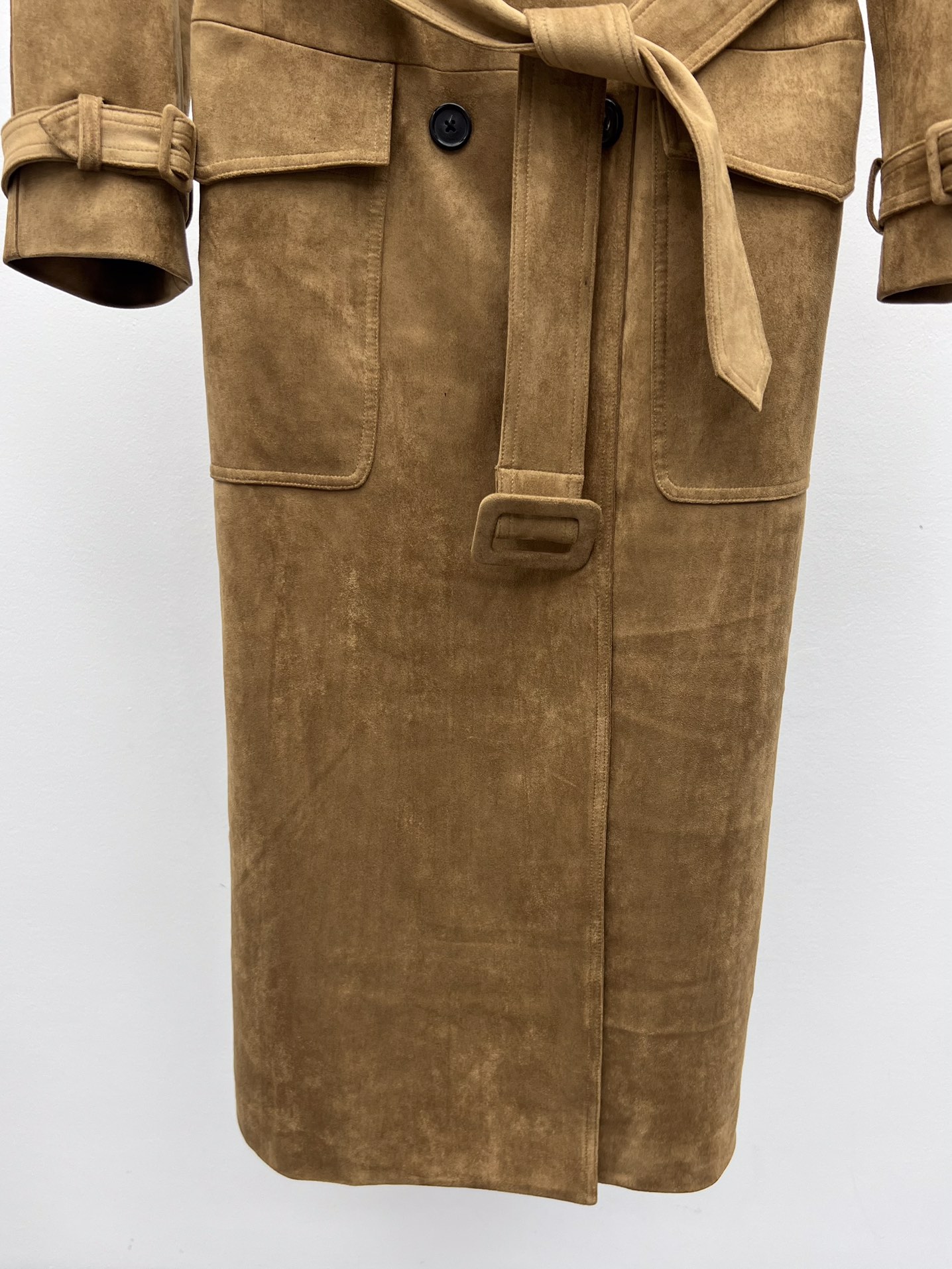 Saint Laurent Suede trench coat