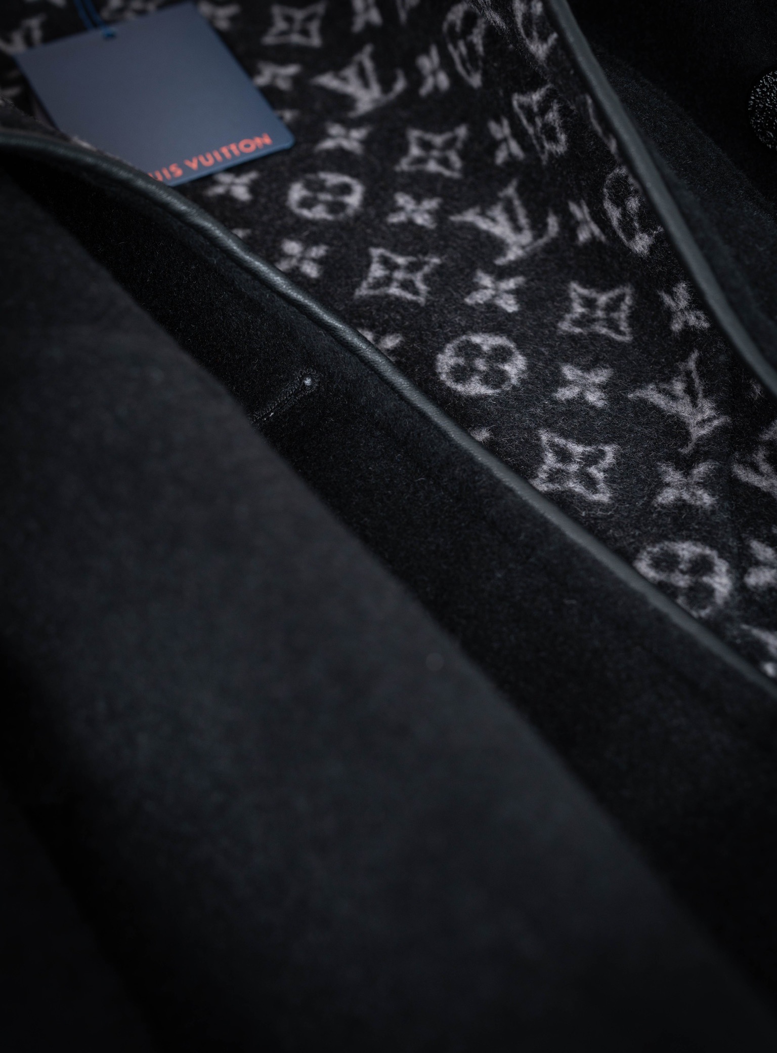 LV Classic Coat – Double-Faced Wool Long Coat with Hook Closure