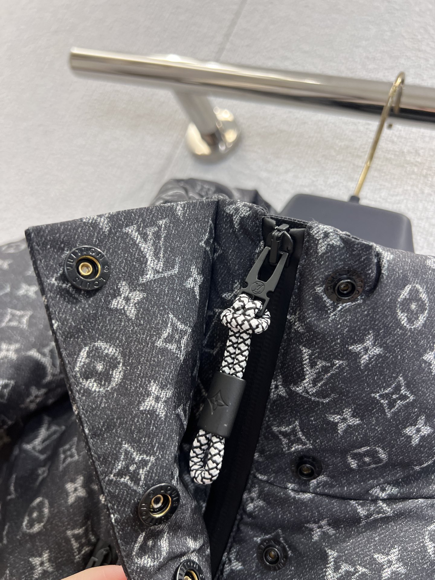 LOUIS VUITTON LV Ski Denim-Effect Monogram Ski Jacket