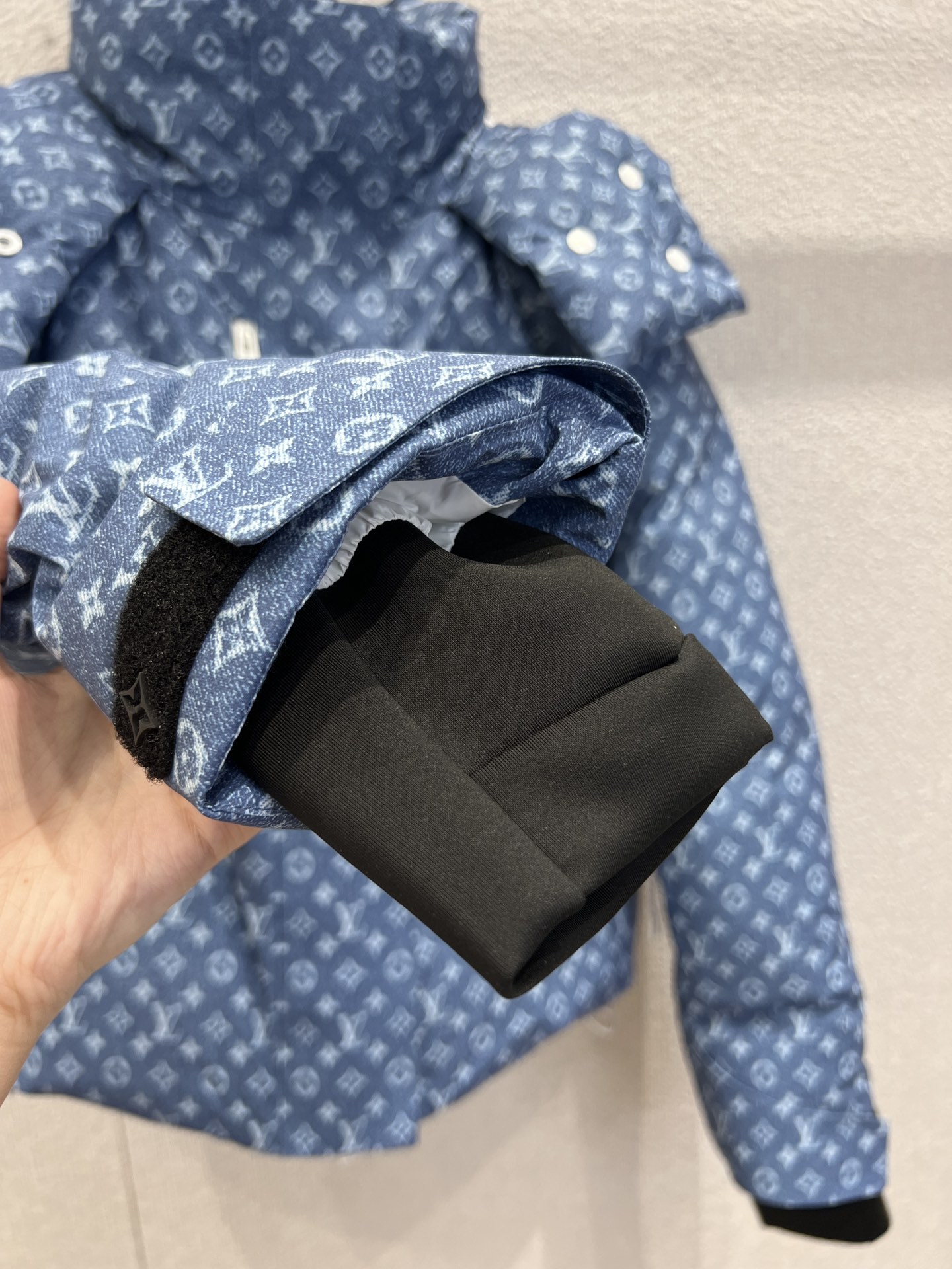 LOUIS VUITTON LV Ski Denim-Effect Monogram Ski Jacket