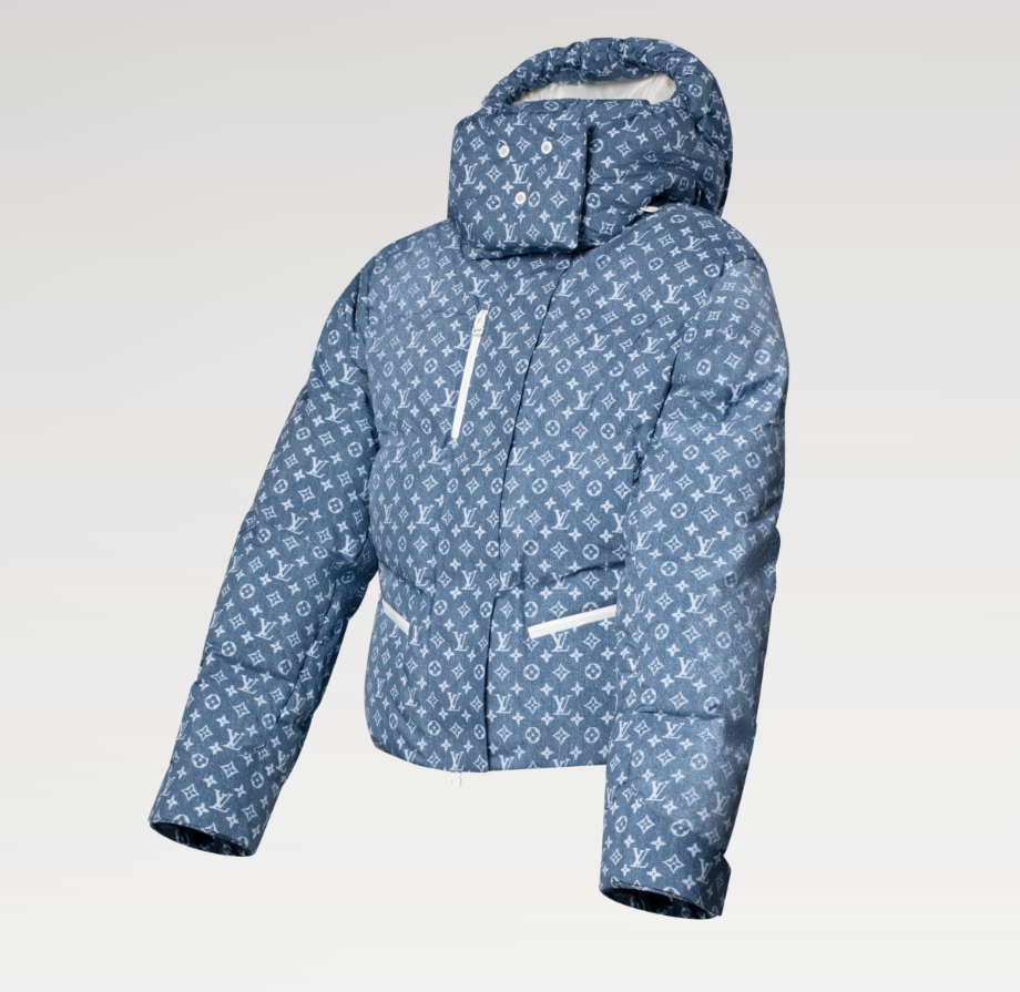 LOUIS VUITTON LV Ski Denim-Effect Monogram Ski Jacket