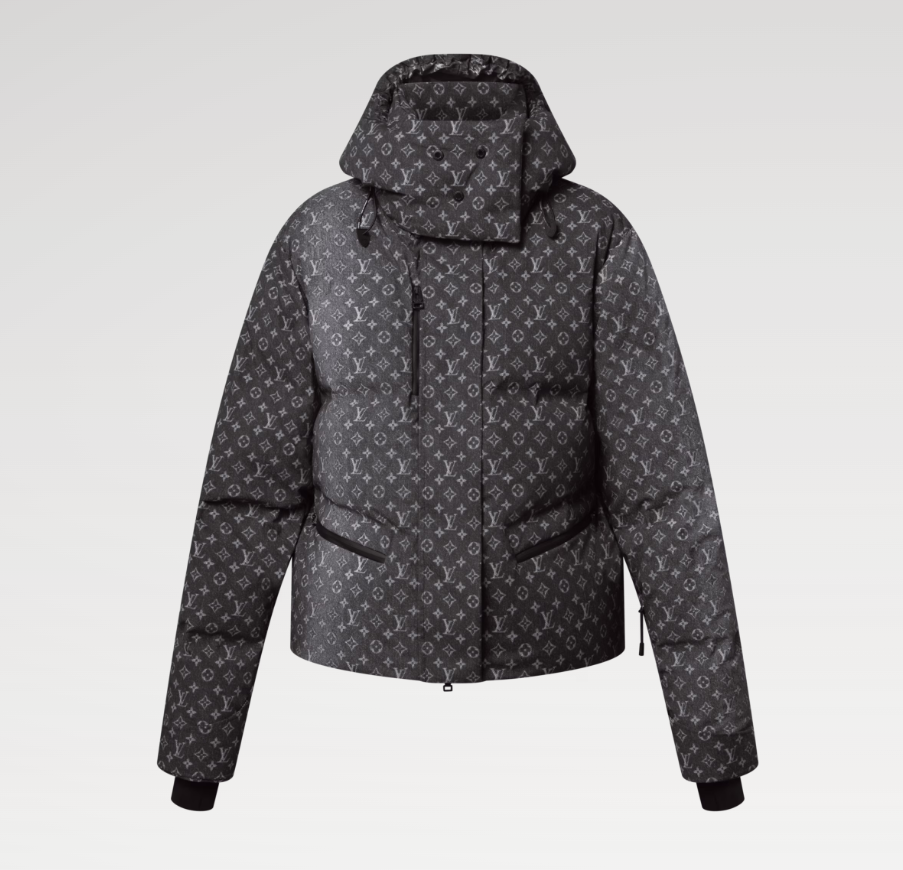 LOUIS VUITTON LV Ski Denim-Effect Monogram Ski Jacket