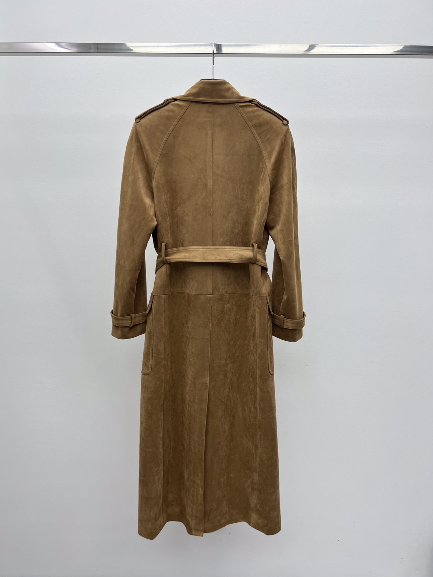 Saint Laurent Suede trench coat