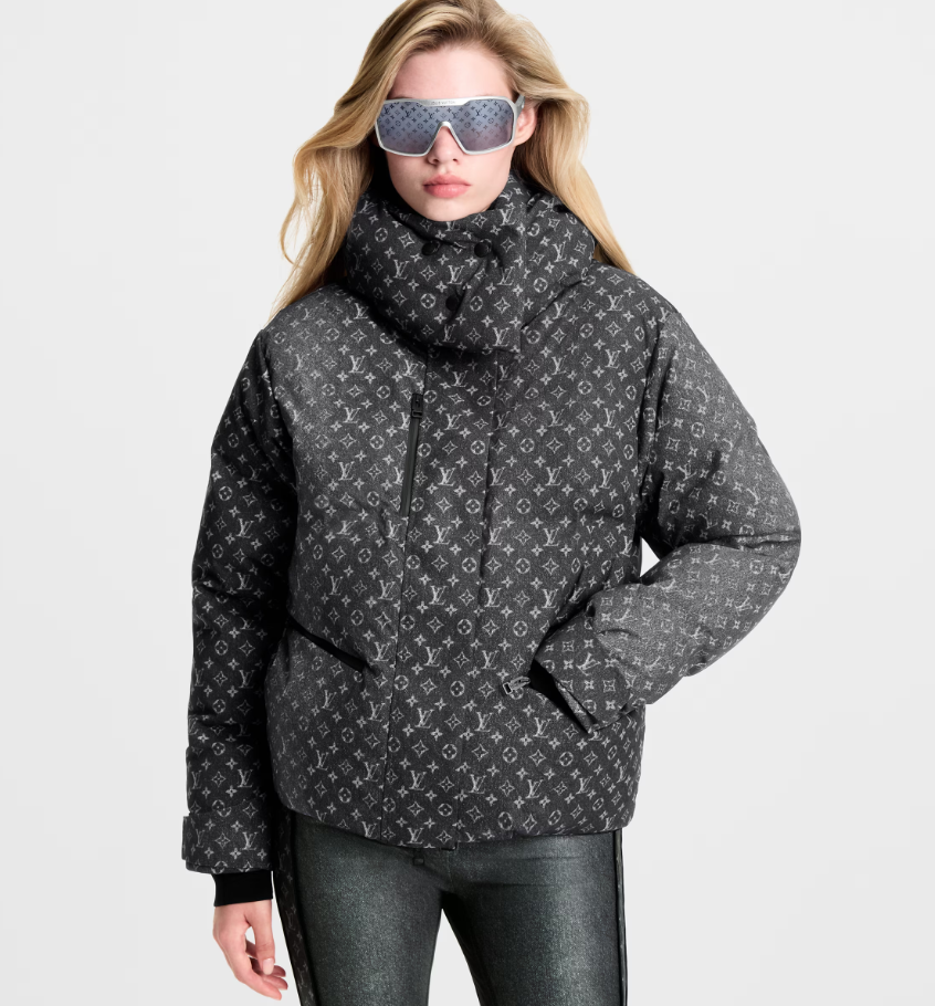 LOUIS VUITTON LV Ski Denim-Effect Monogram Ski Jacket