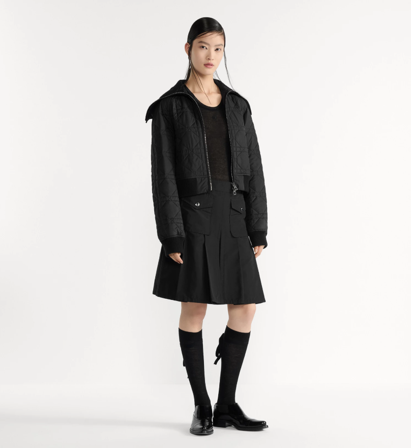 DIOR Macrocannage Jacket with Oversized Collar