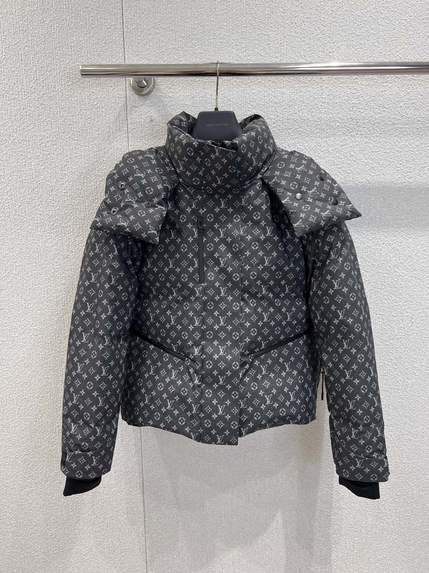 LOUIS VUITTON LV Ski Denim-Effect Monogram Ski Jacket