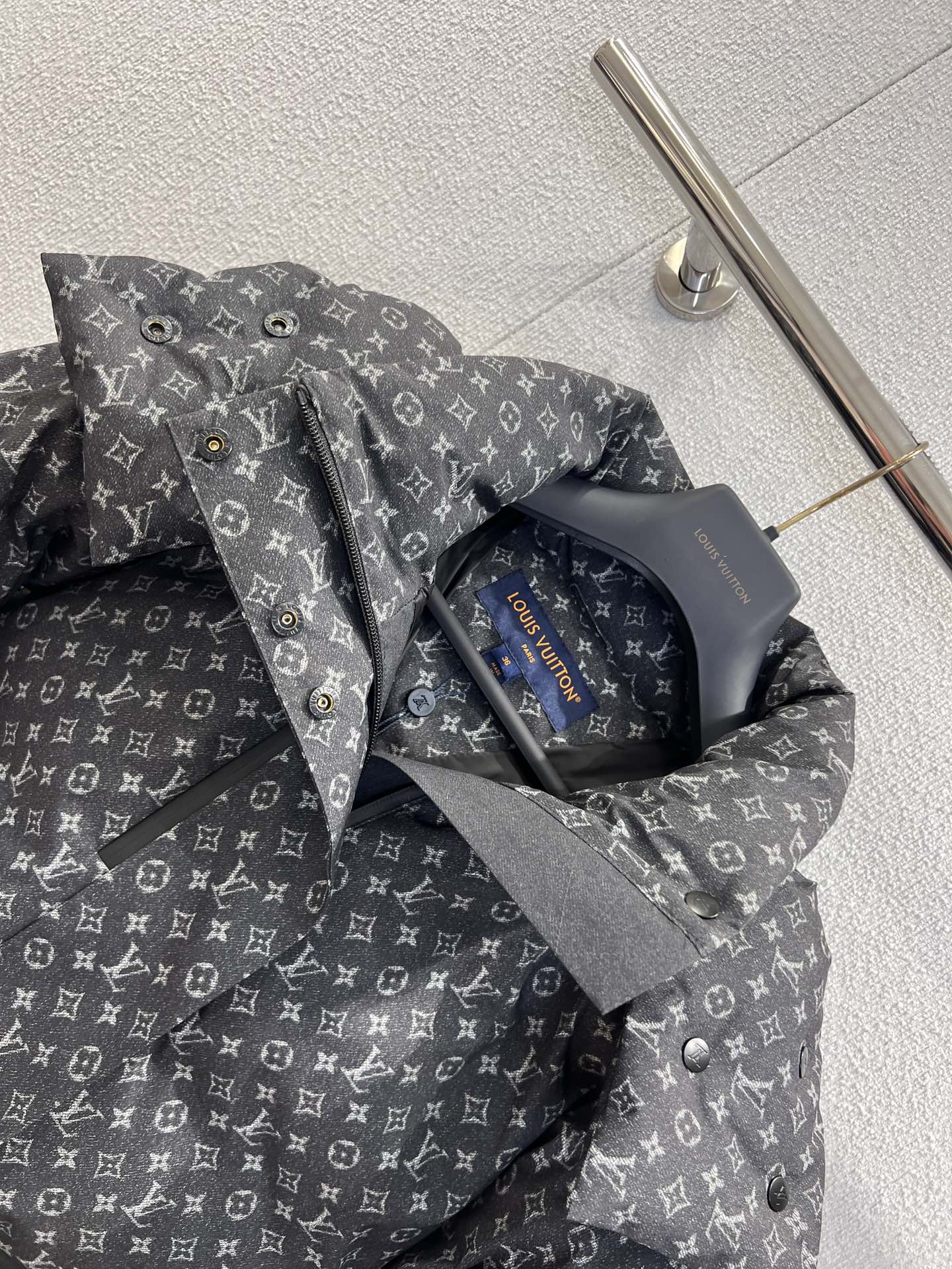 LOUIS VUITTON LV Ski Denim-Effect Monogram Ski Jacket