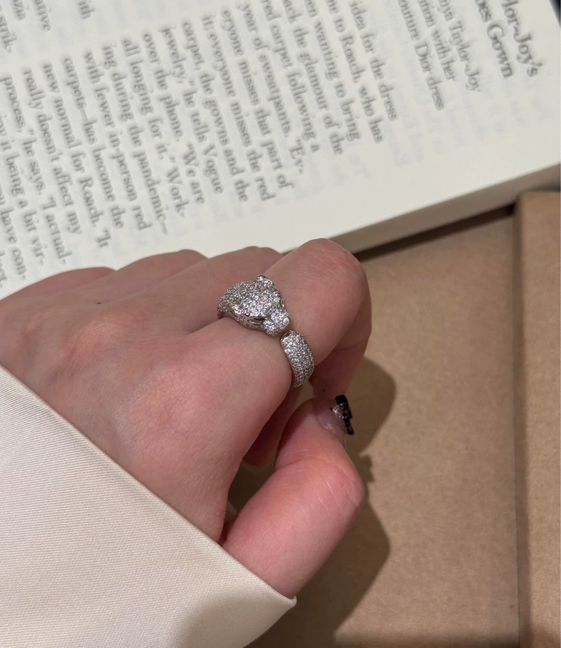 Cartier Full-Pavé Panther Ring