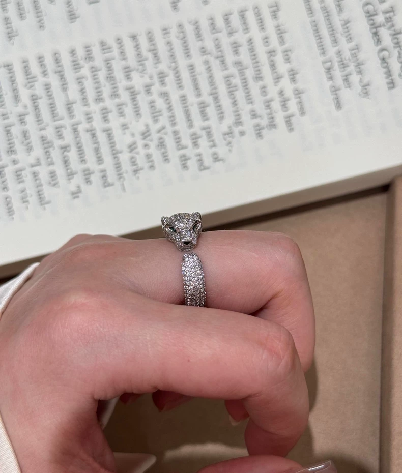 Cartier Full-Pavé Panther Ring