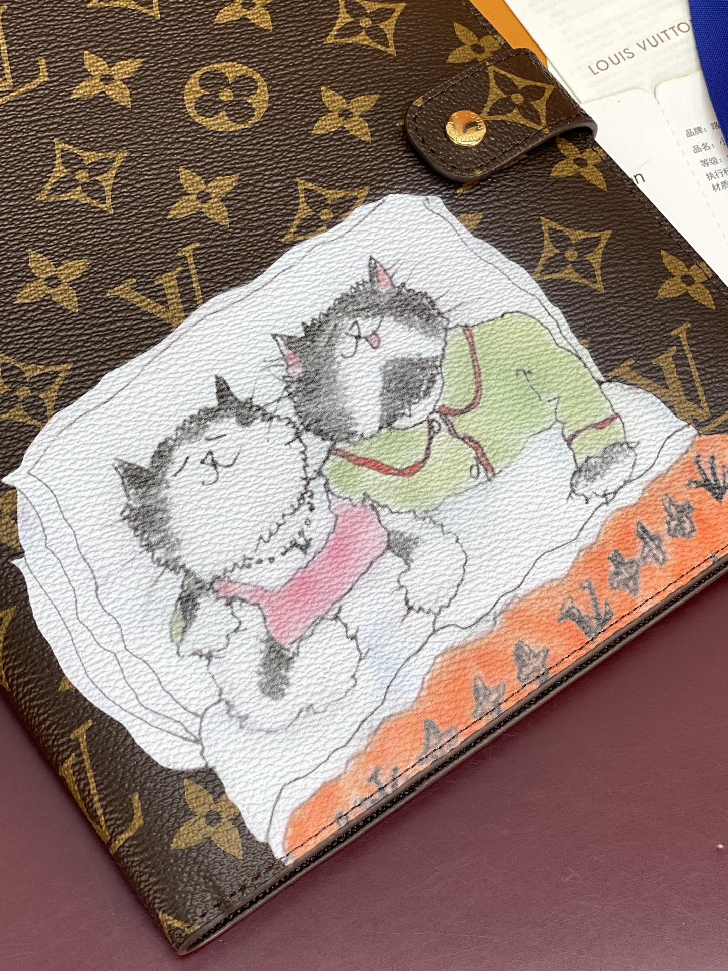 LOUIS VUITTON GI1395 Desk Agenda Cover MM