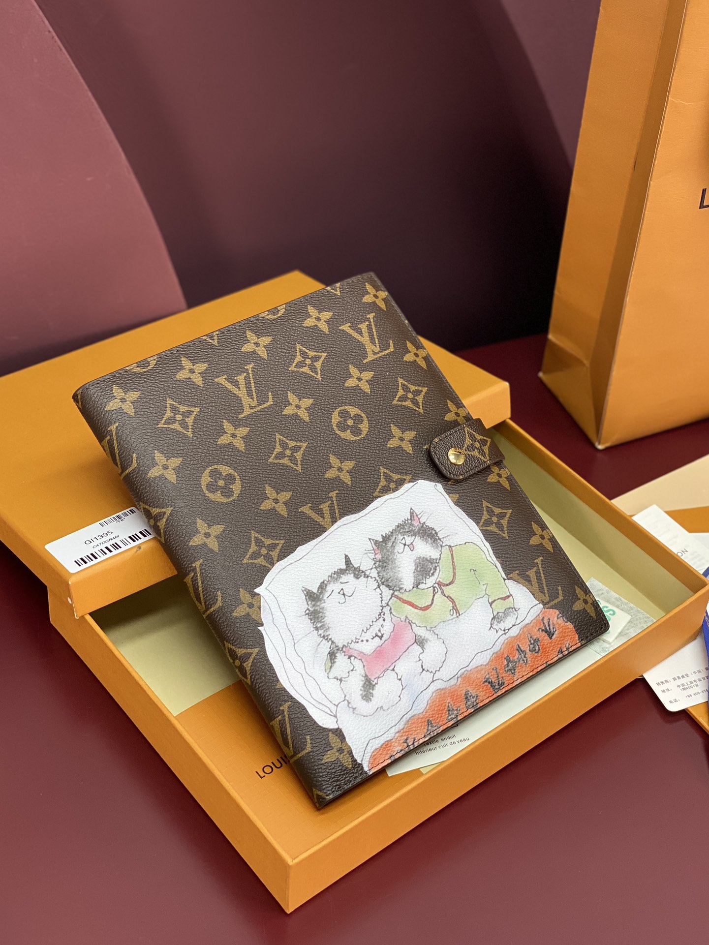 LOUIS VUITTON GI1395 Desk Agenda Cover MM