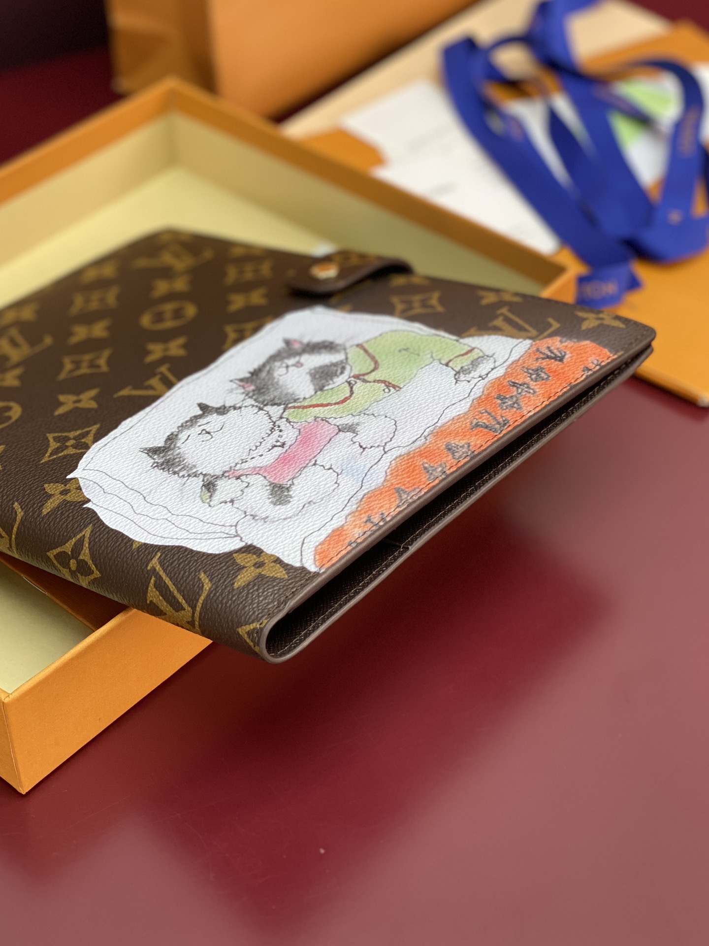 LOUIS VUITTON GI1395 Desk Agenda Cover MM