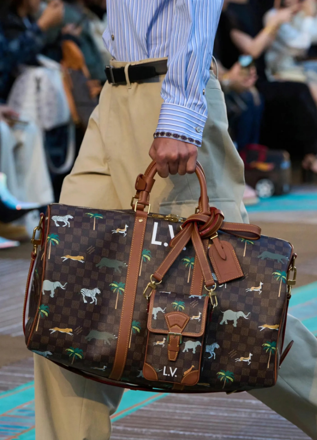 LOUIS VUITTON Keepall 50 Animal Travel Bag
