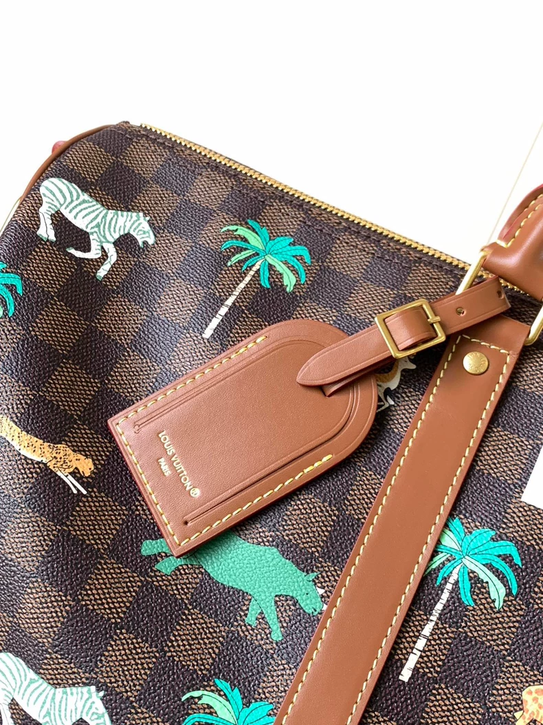 LOUIS VUITTON Keepall 50 Animal Travel Bag