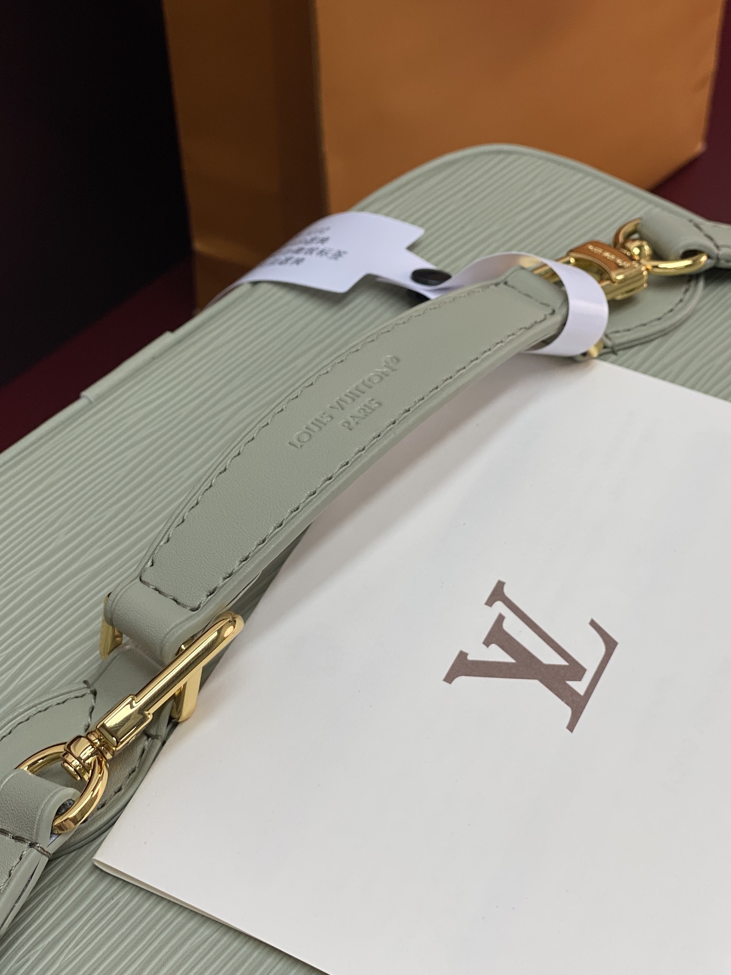 LOUIS VUITTON M25857 Light Green NICE NANO Cosmetic Pouch