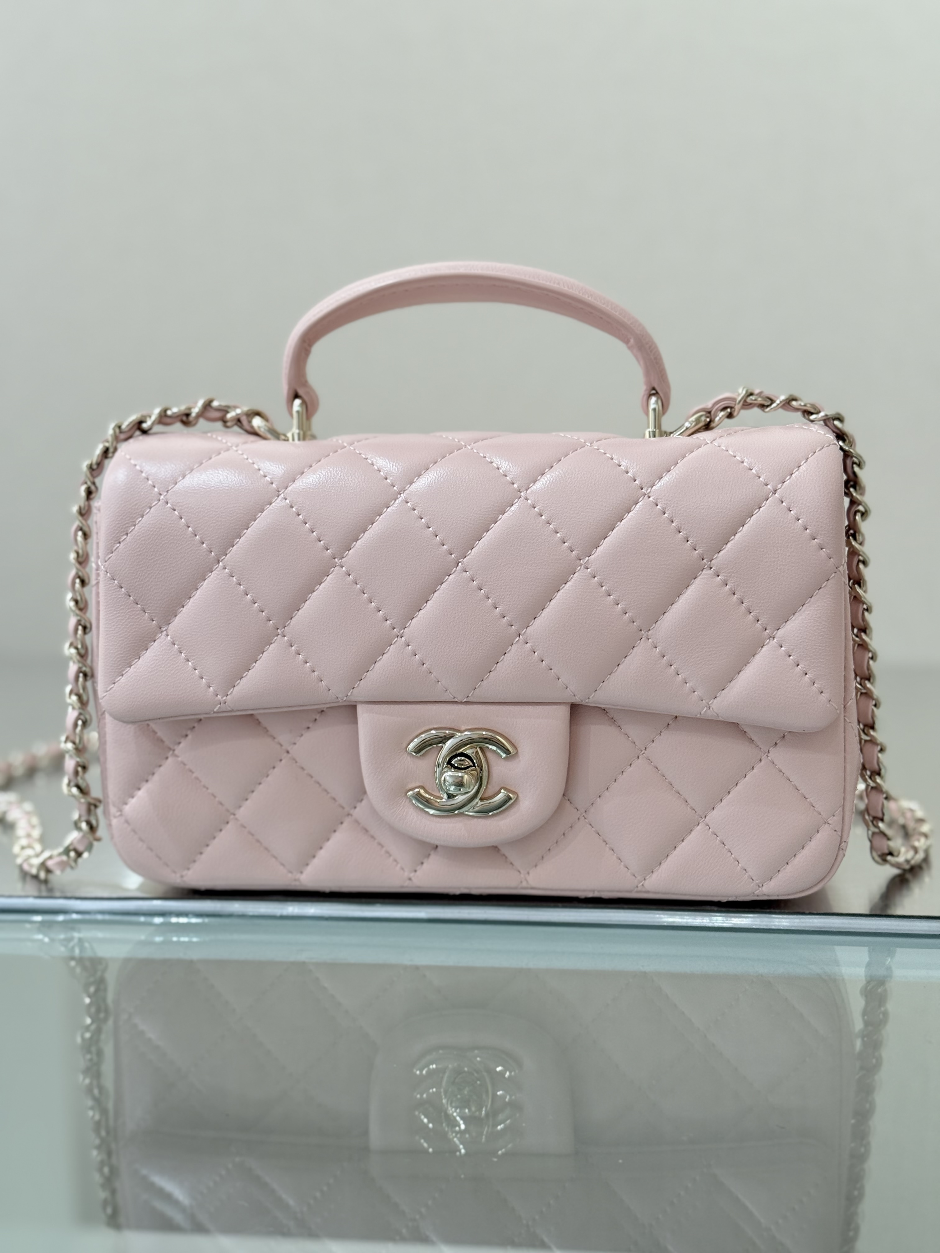 Chanel Top Handle Mini Flap Bag