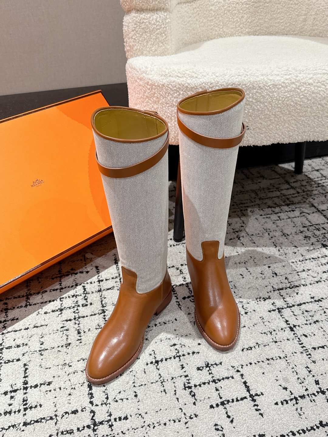Hermès 25 / Kelly Buckle Knee-High Boots