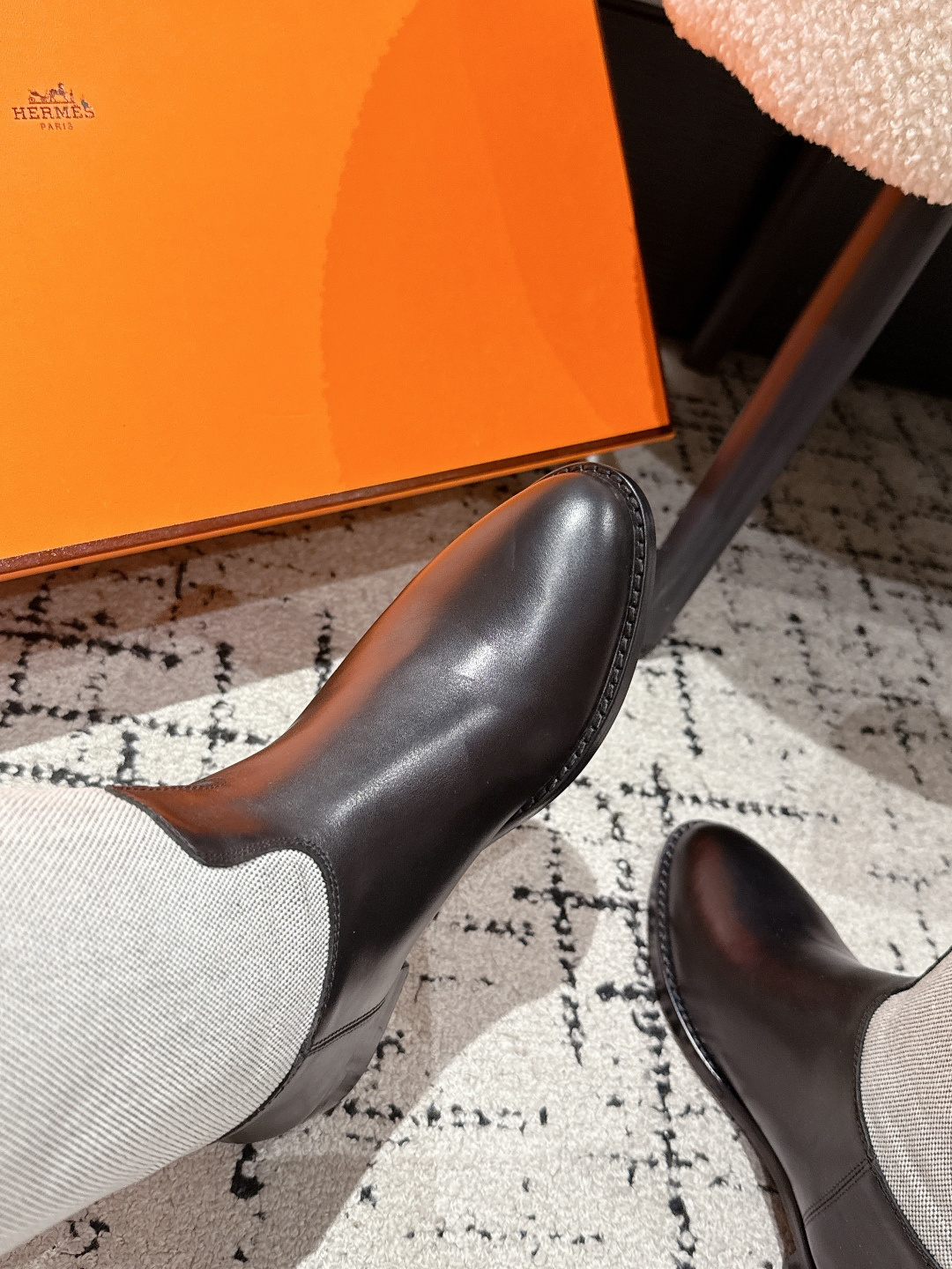 Hermès 25 / Kelly Buckle Knee-High Boots