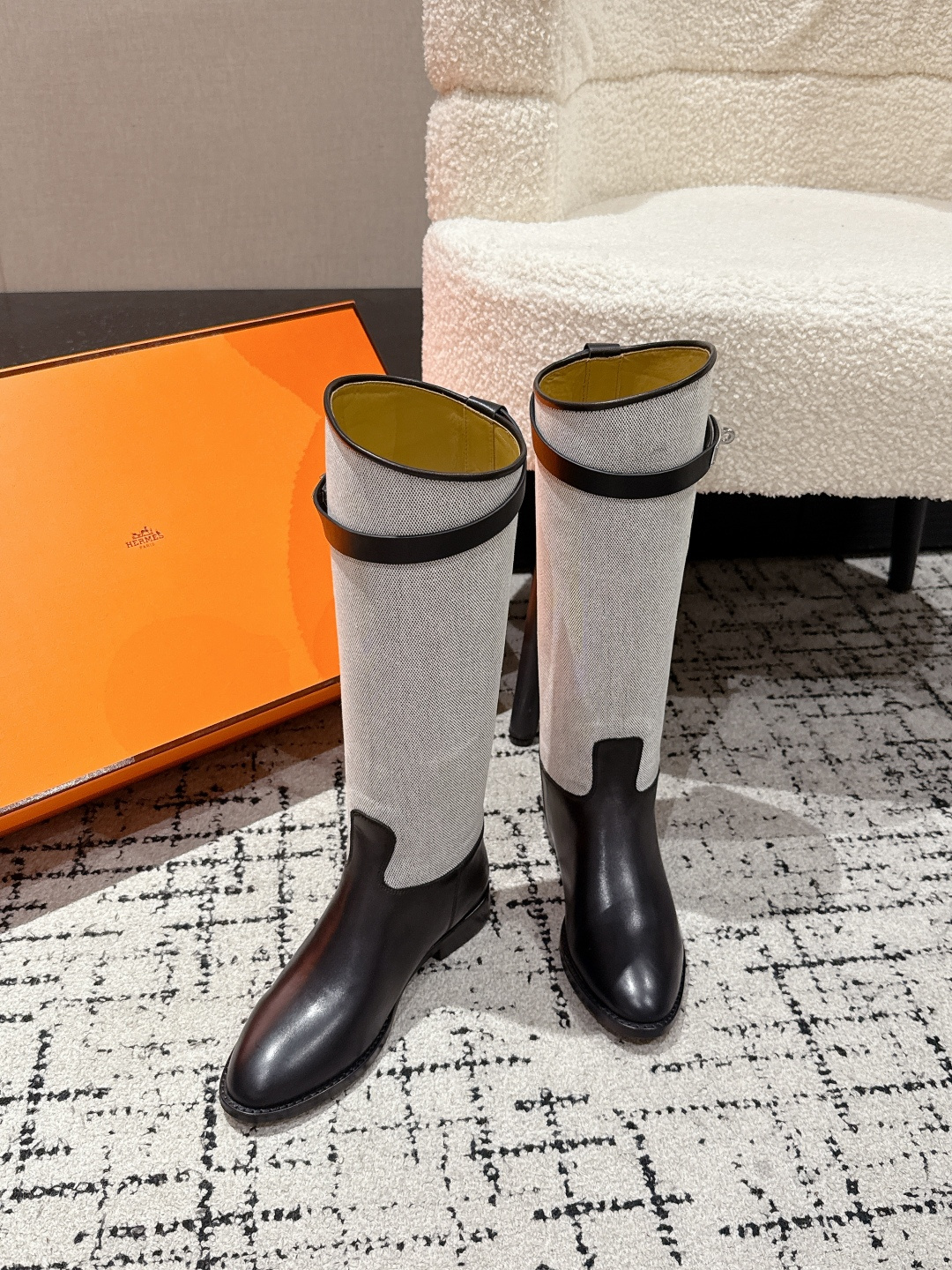 Hermès 25 / Kelly Buckle Knee-High Boots