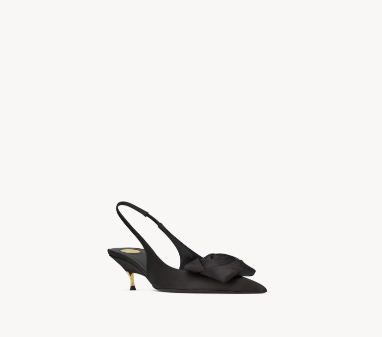 Yves Saint Laurent DAKOTA slingback pumps in satin crepe