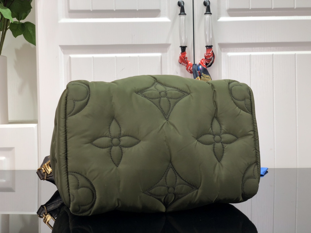 Louis Vuitton Speedy Bandouliere 25 Green (Puffer Edition)