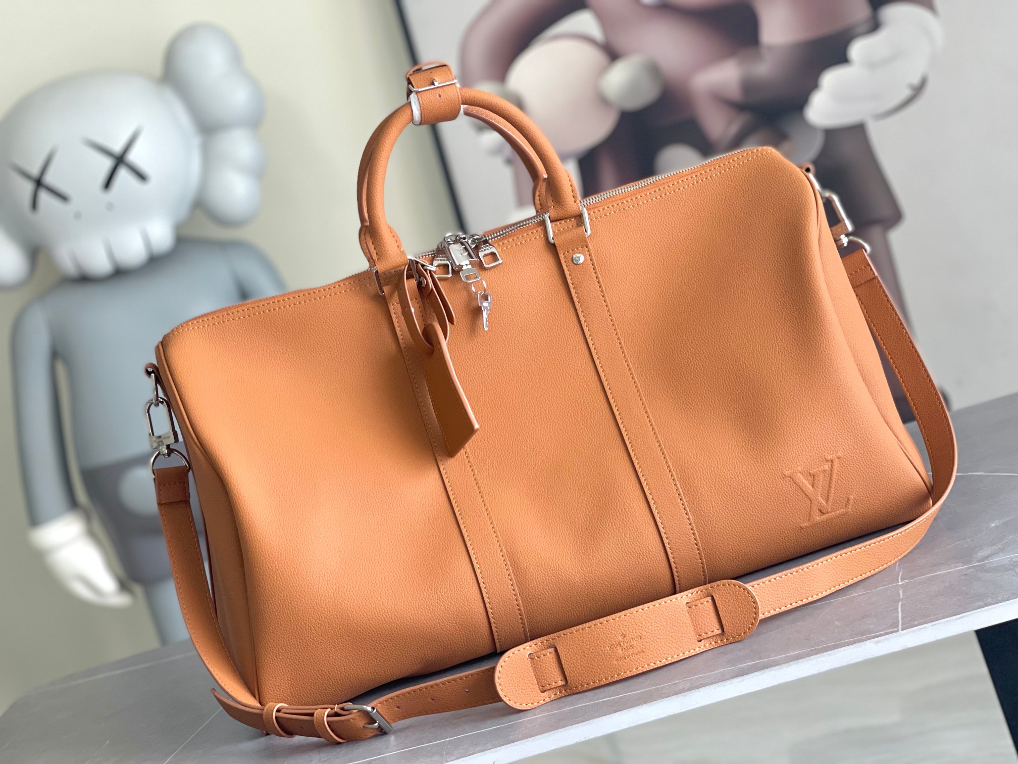 LOUIS VUITTON Keepall Bandoulière 50 Travel Bag