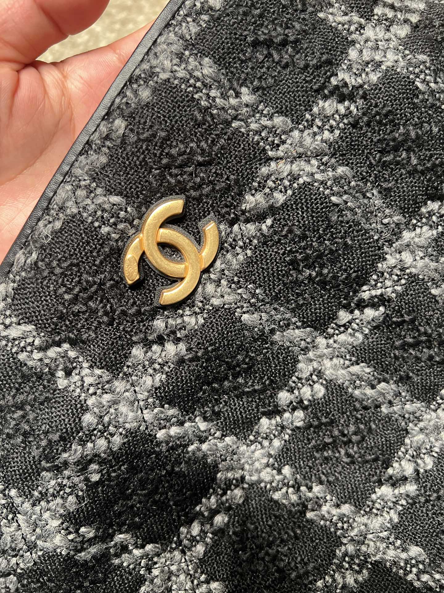 Chanel 22K Wool Maxi Hobo Bag